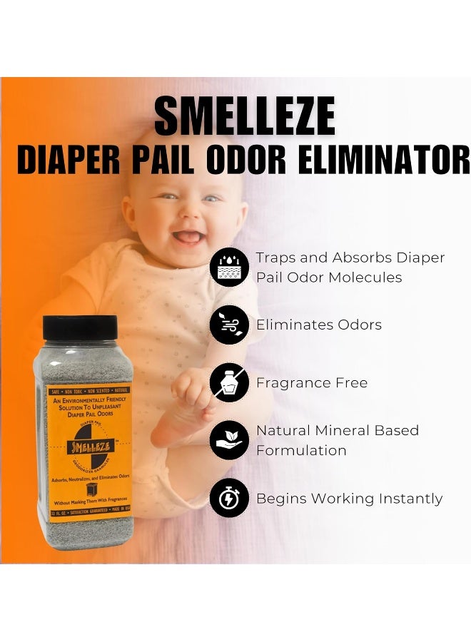 SMELLEZE Natural Diaper Pail Odor Control Deodorizer: 2 lb. - Image 3